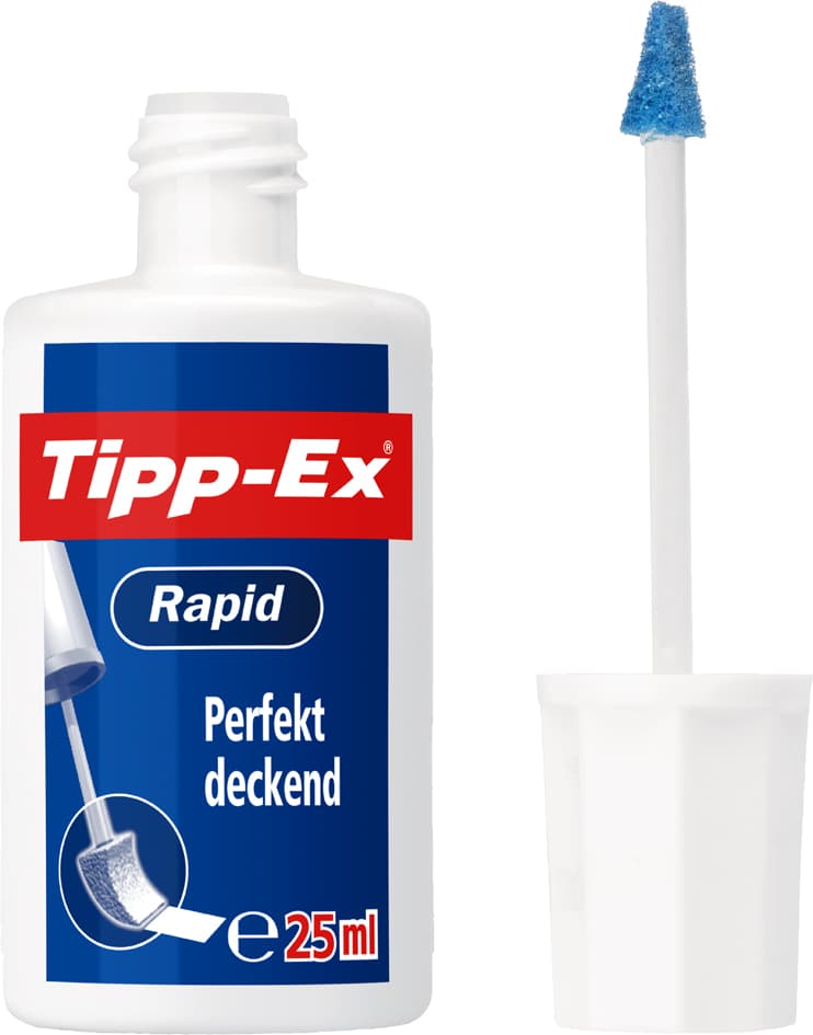Tipp-Ex Korrekturflüssigkeit , Rapid, , Weiß, 25 Ml