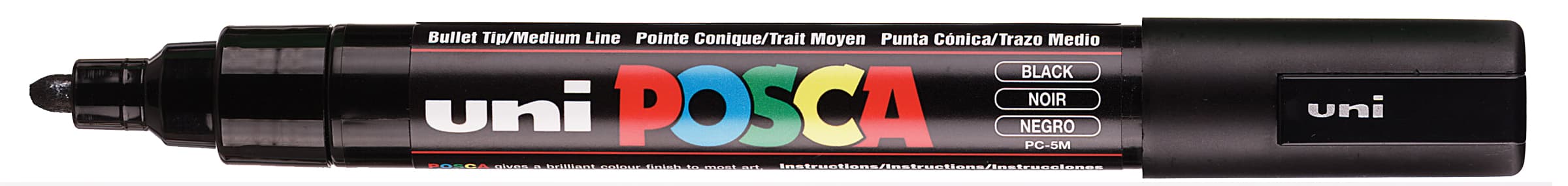 Posca Pigmentmarker Pc-5m, Schwarz
