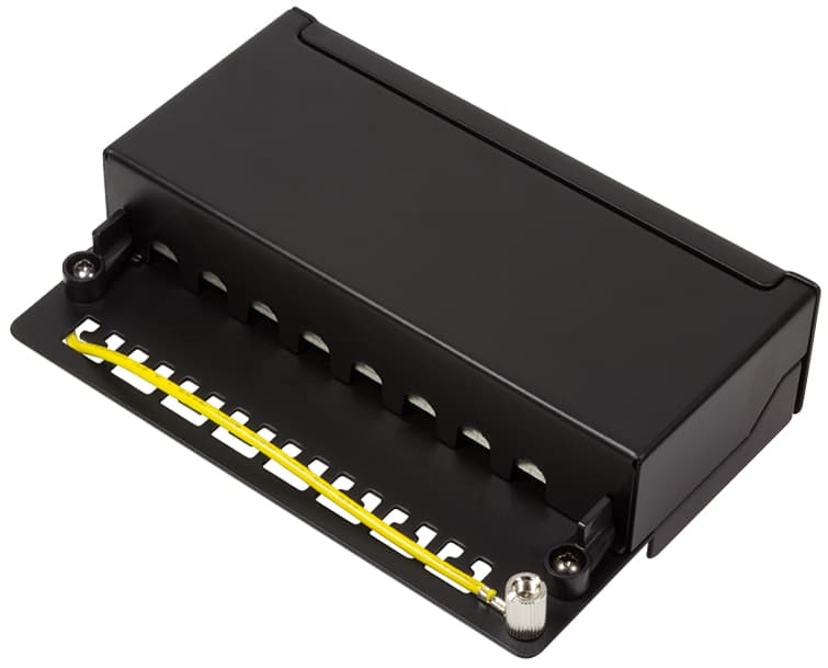 Logilink Desktop Patch Panel Kat. 6a, 8-Ports, Schwarz