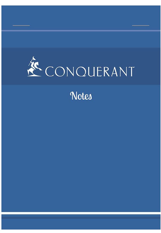 Conquerant Sept Notizblock Notes, Kariert, 105 X 148 Mm