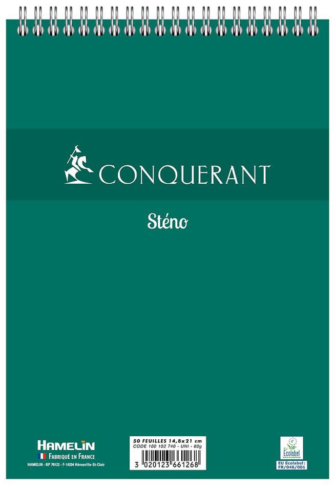 Conquerant Sept Stenoblock, Blanko, (B)148 X (H)210 Mm