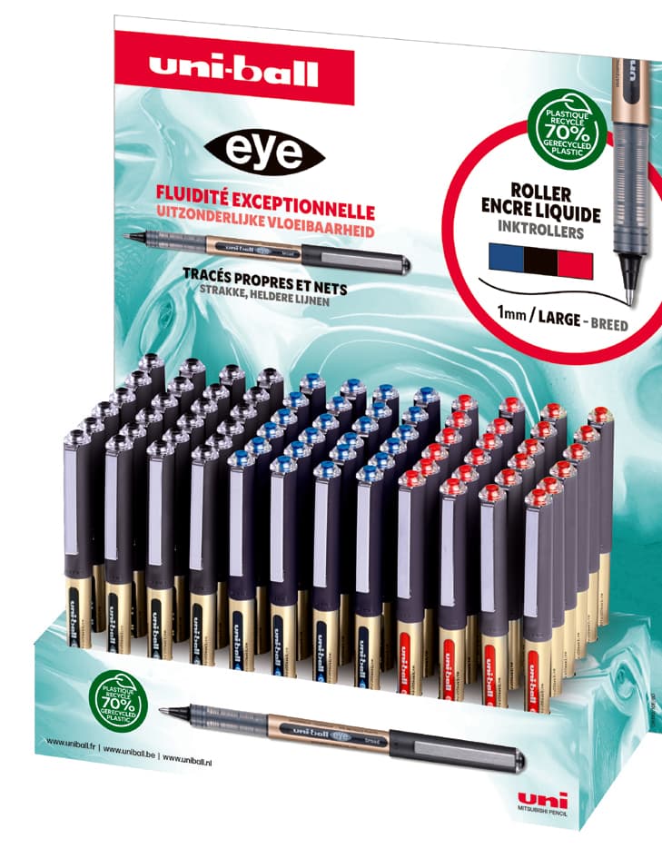 Uni-Ball Tintenroller Eye Broad Ub150/10e, 72er Display