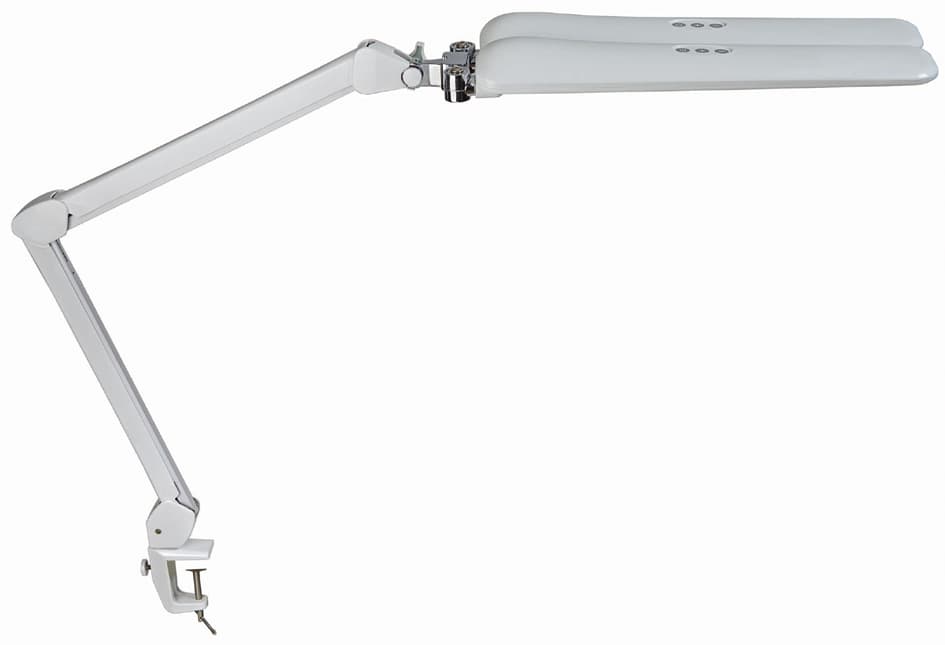 Maul Led-Arbeitsplatzleuchte Maulcraft Duo, Dimmbar, Weiß
