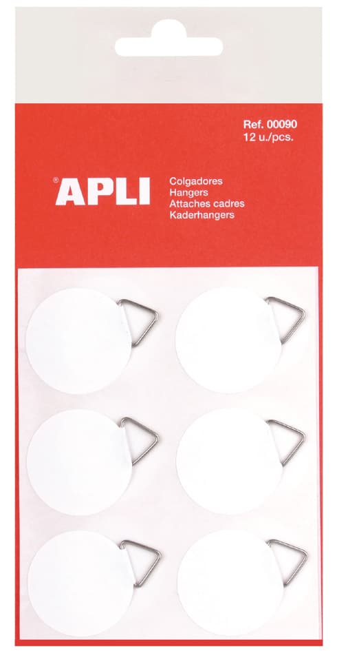 Apli Bildaufhänger, Weiß, Selbstklebend, Tragkraft: 200 G