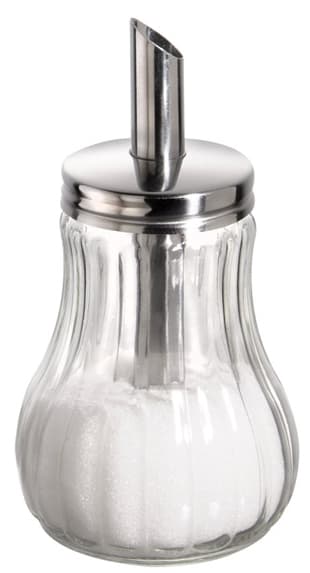 Aps Zuckerdosierer, Mit Dosierrohr, Edelstahl/Glas