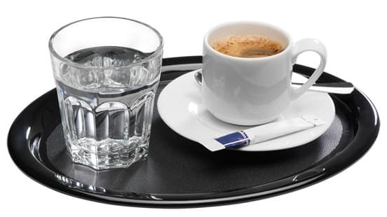 Aps Serviertablett Kaffeehaus, Oval, Melamin Schwarz
