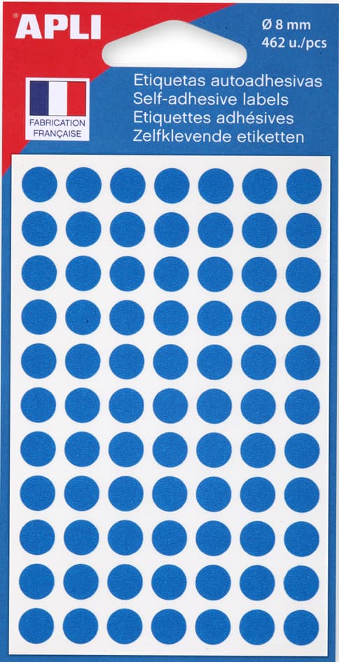 Apli Markierungspunkte, Durchmesser: 8 Mm, Rund, Blau