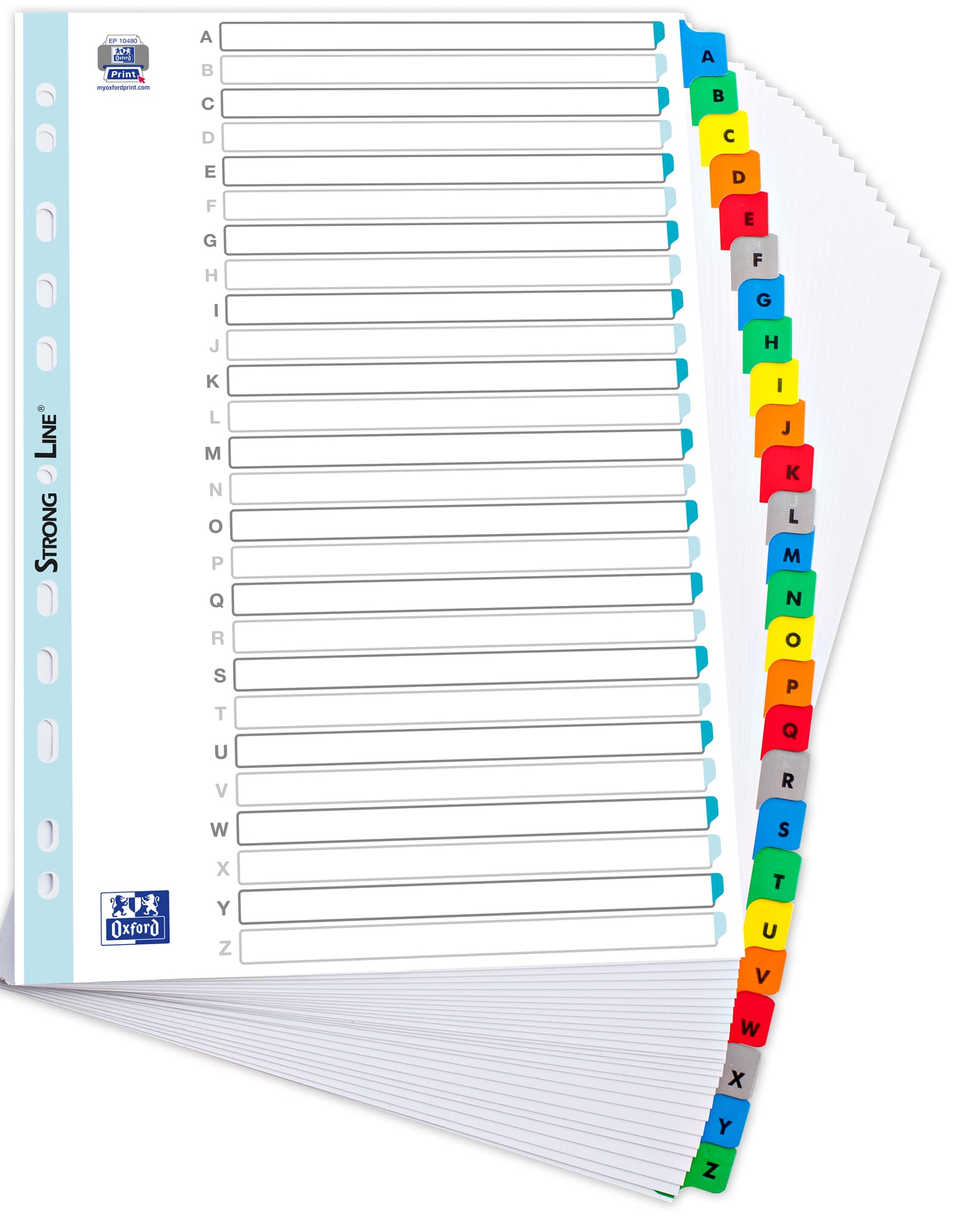 Oxford Mylarkarton-Register, A-Z, Ohne , St, /, Sch, , 26-Teilig