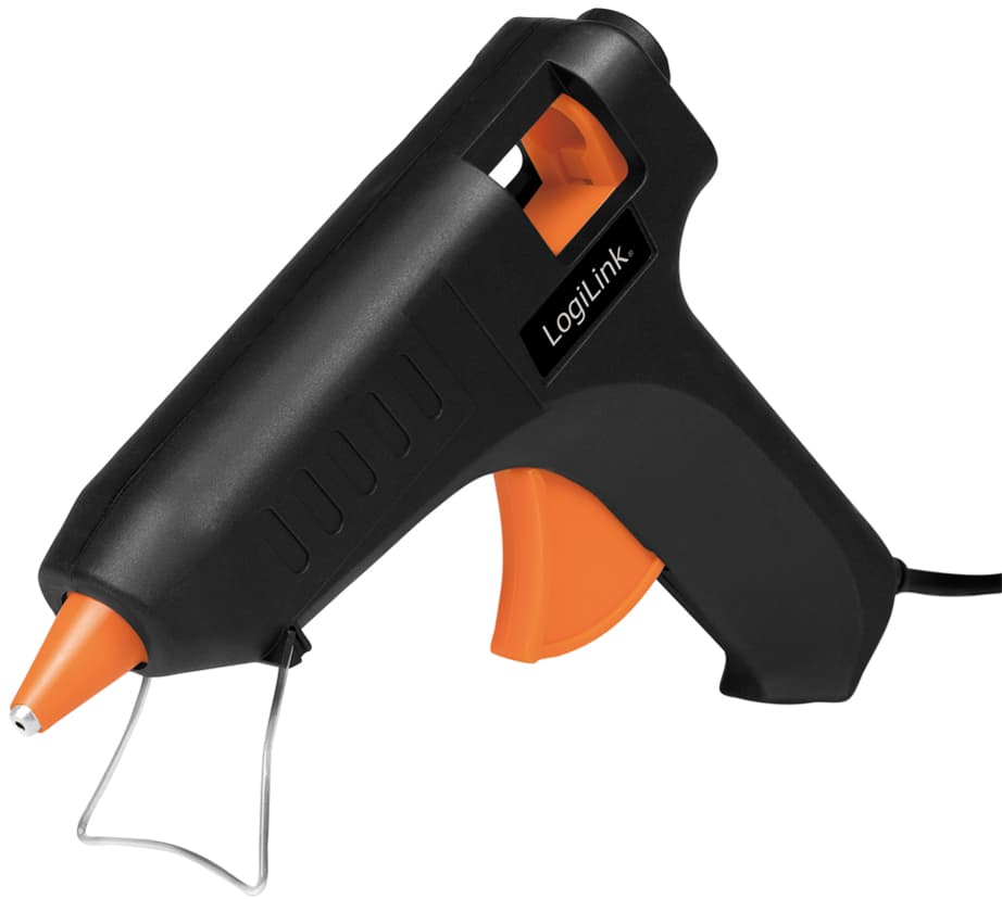 Logilink Heißklebepistole, 20 Watt, Schwarz/Orange