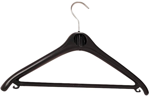 Unilux Kleiderbügel , Klassik, , Aus Plastik, Farbe: Schwarz