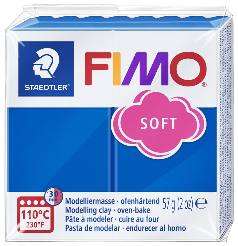 Fimo Soft Modelliermasse, Ofenhärtend, Pazifikblau, 57 G