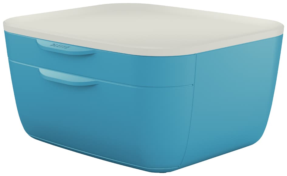 Leitz Schubladenbox Cosy, 2 Schübe, Blau/Hellgrau