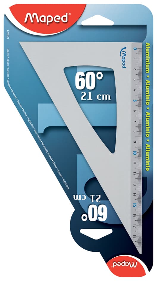 Maped Zeichendreieck 60 Grad, Aus Aluminium