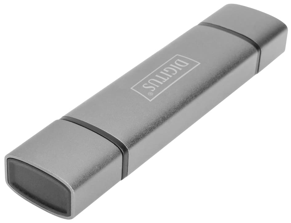 Digitus Dual Card Reader Hub Usb-C / Usb 3.0, Otg, Grau