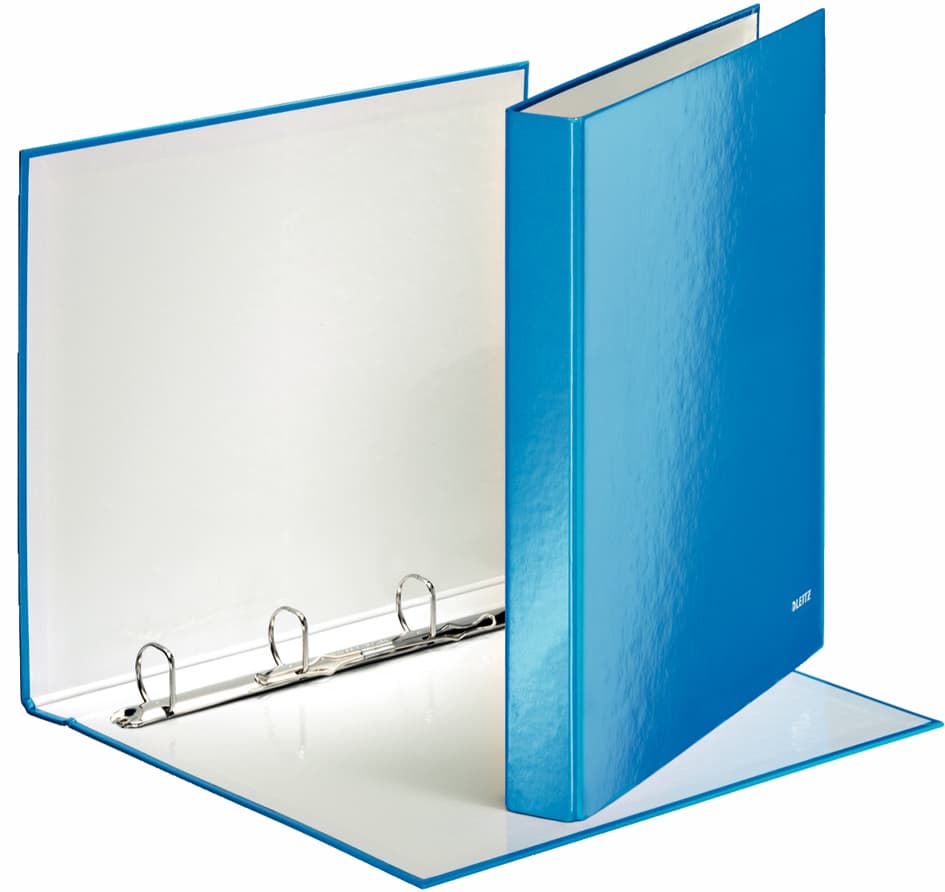 Leitz Ringbuch Wow, Din A4, Hartpappe, Blau