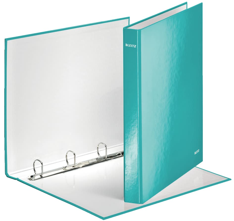 Leitz Ringbuch Wow, Din A4, Hartpappe, Eisblau