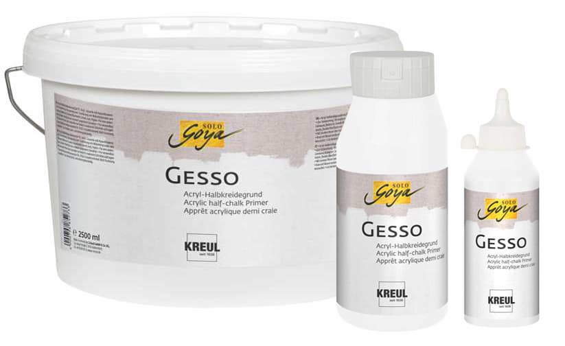 Kreul Acrylgrundierung Solo Goya Gesso, Weiß, 2,5 Liter