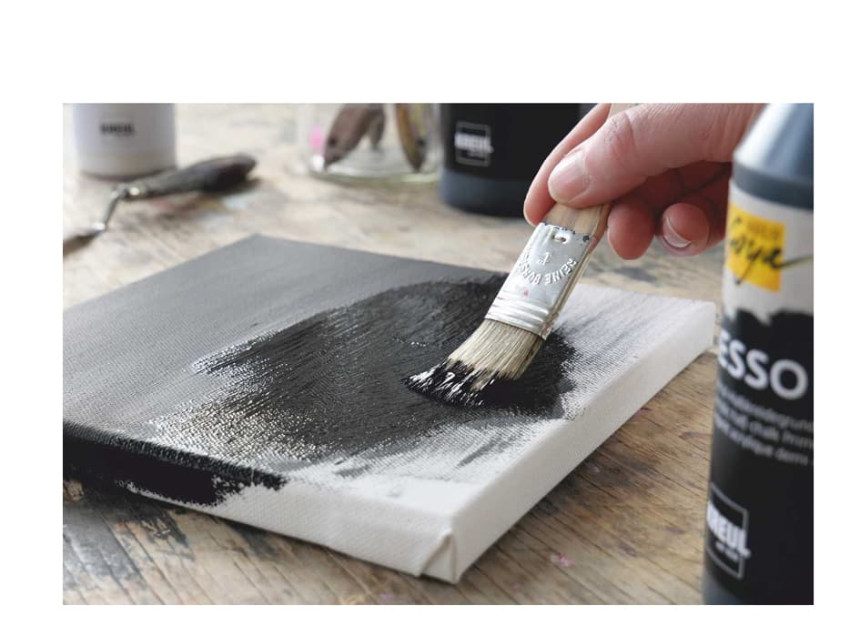Kreul Acrylgrundierung Solo Goya Gesso, Schwarz, 250 Ml