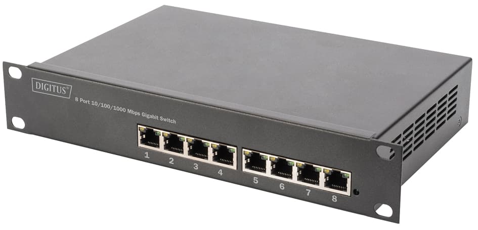 Digitus 10, Gigabit Ethernet Poe+ Switch, 8-Port
