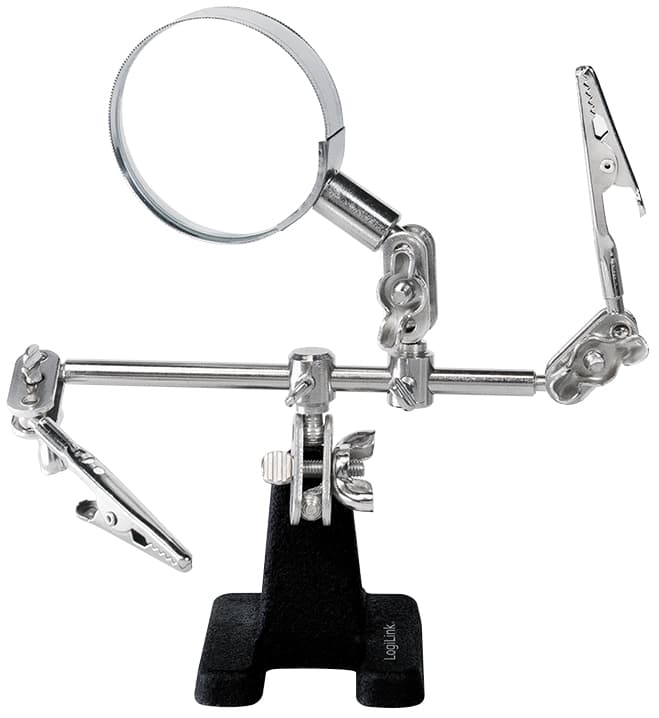 Logilink Montageständer , 3te Helfende Hand, , Mit Lupe