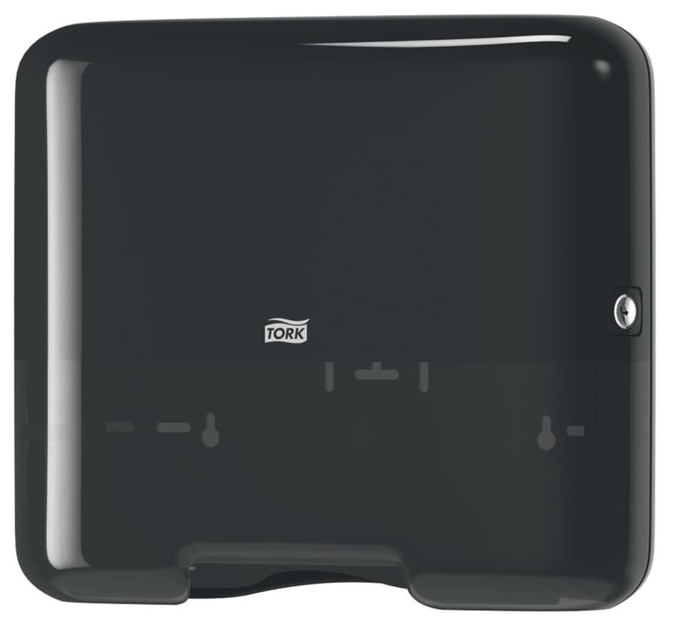 Tork Mini Falthandtuch-Spender Elevation, Kunststoff,Schwarz
