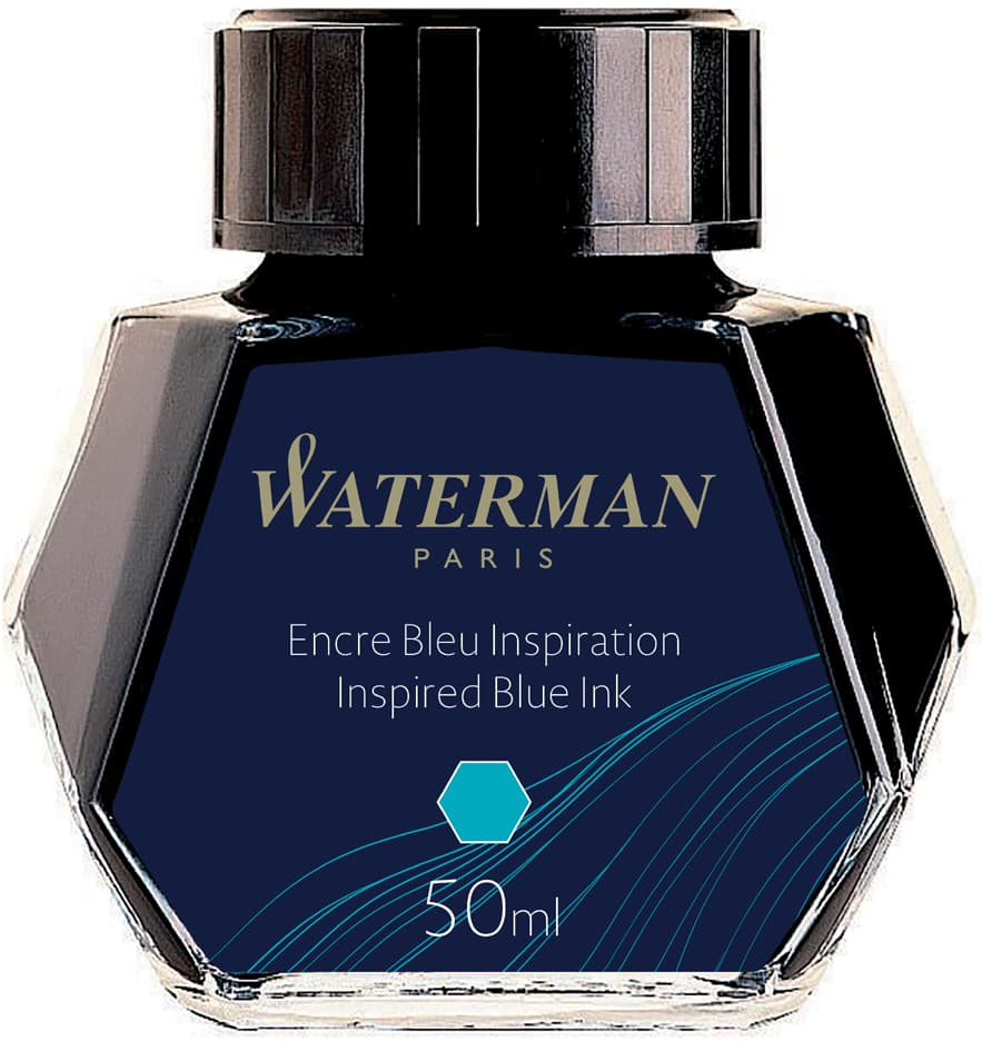 Waterman Tinte, Inspiredblau, Inhalt: 50 Ml Im Glas