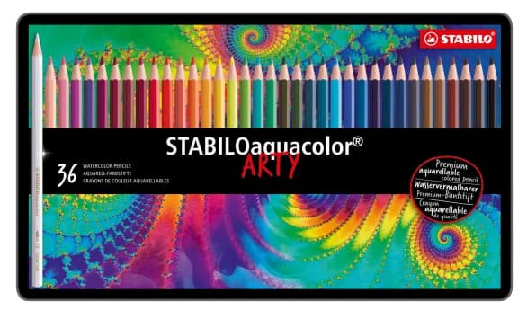 Stabilo Aquarell-Buntstift Aquacolor Arty, 36er Metalletui