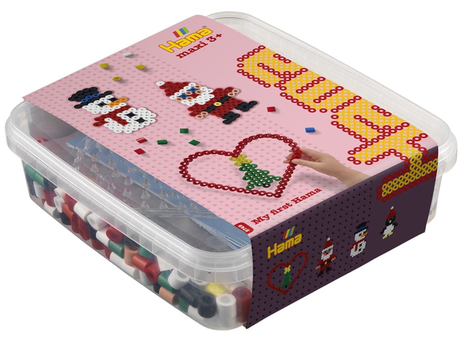 Hama Bügelperlen Maxi + Stiftplatte , Weihnachten, , In Box