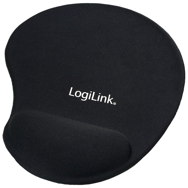 Logilink Gel Handgelenkauflage Mit Maus Pad, Schwarz