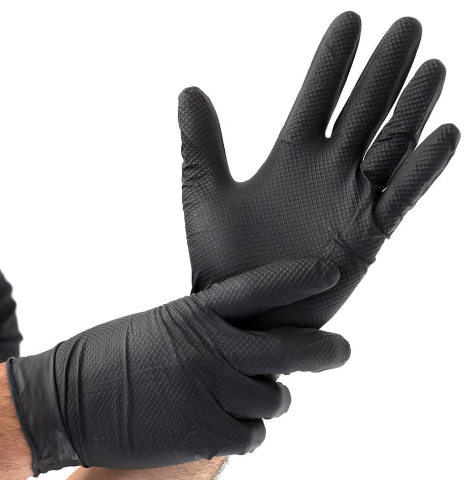 Hygostar Nitril-Handschuh , Power Grip, , M, Schwarz