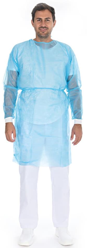Hygostar Pp-Kittel Für Besucher/Patienten/Personal, L, Blau