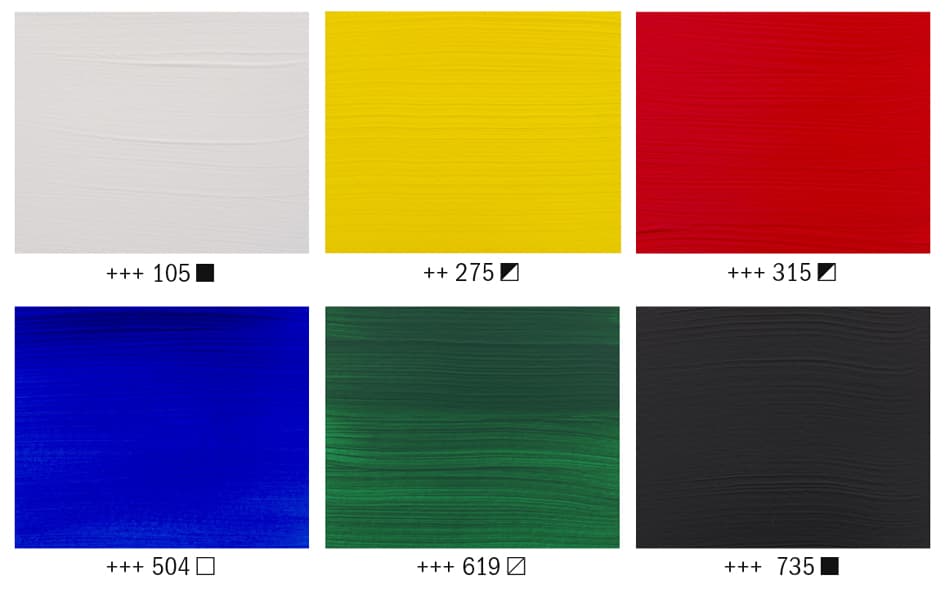 Royal Talens Acrylfarbe Amsterdam General Selection, 6x20 Ml