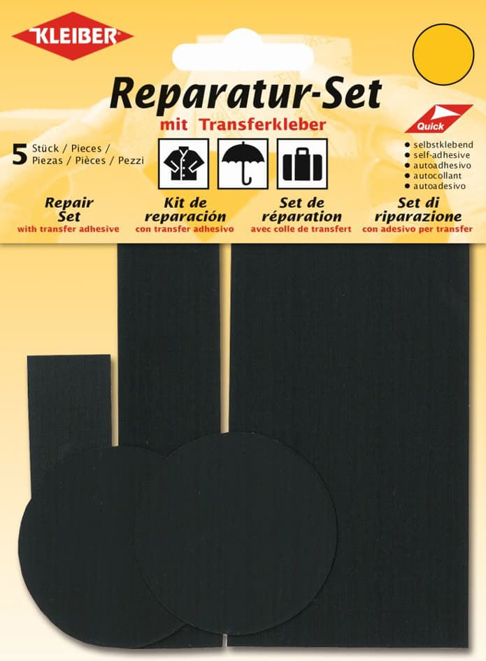 Kleiber Flicken-Reparatur-Set, Schwarz