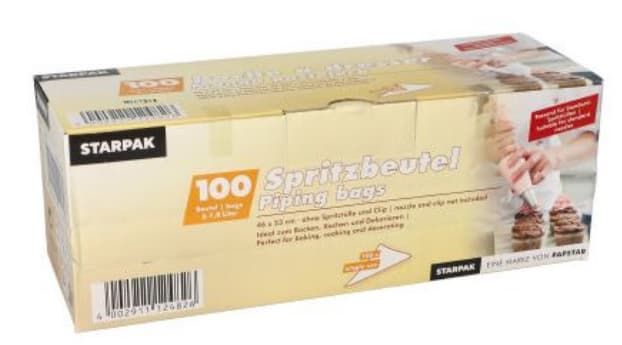 Starpak Ldpe-Spritzbeutel, Transparent, 2,6 L, 100er Pack