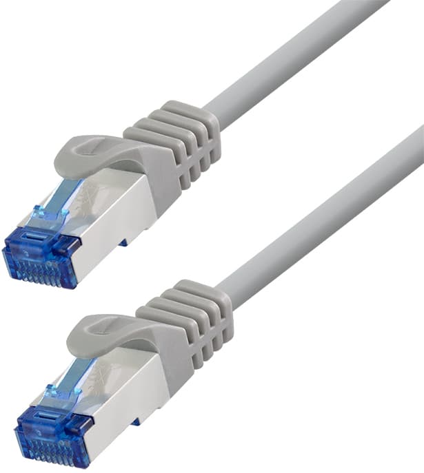 Logilink Patchkabel, Kat. 6a, S/Ftp, 0,25 M, Grau