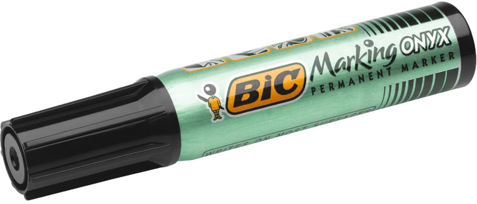 Bic Permanent-Marker Marking Onyx 1481, Keilspitze, Schwarz
