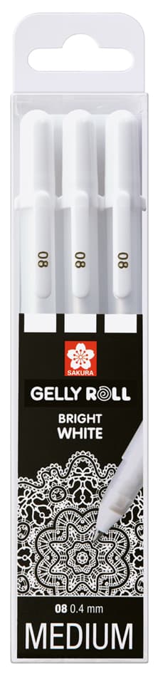 Sakura Gel-Tintenroller Gelly Roll Real White, 0,4 Mm