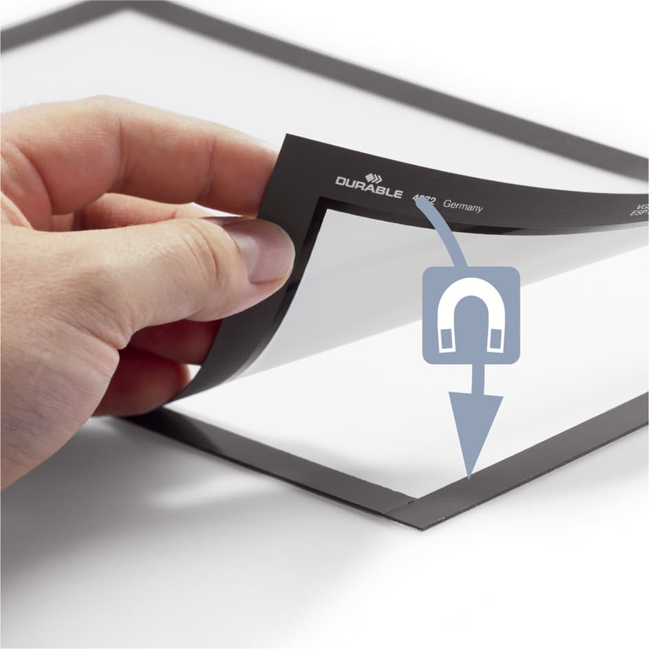 Durable Magnetrahmen Duraframe, Din A3, Silber, Großpackung