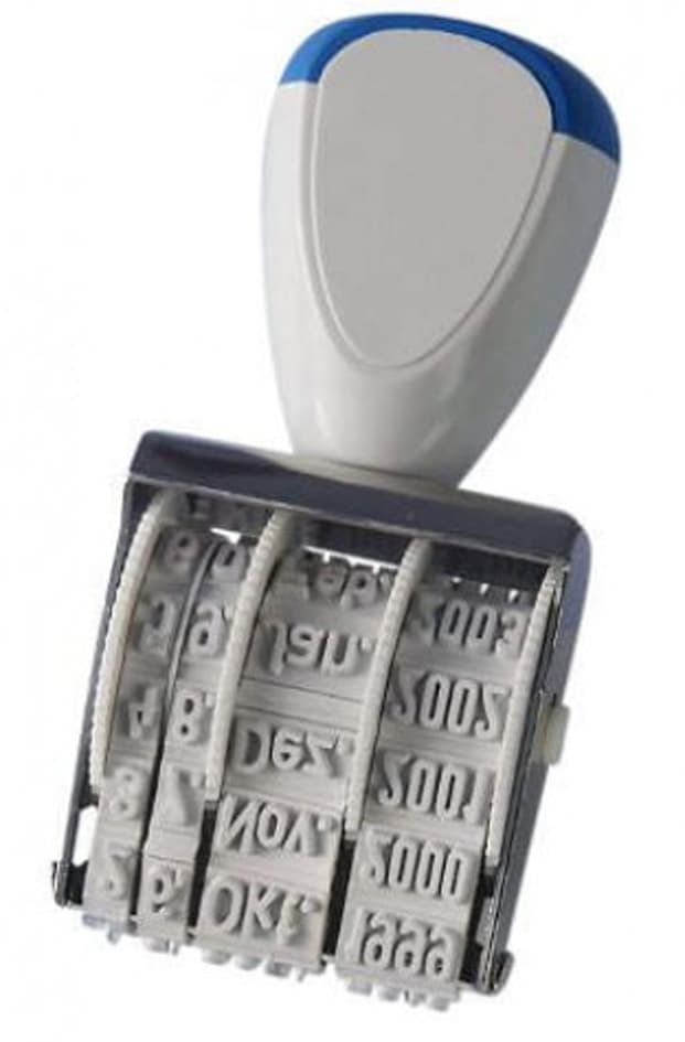 Trodat Datumstempel 1010, Abdruckgröße: 4 X 26 Mm, Blau