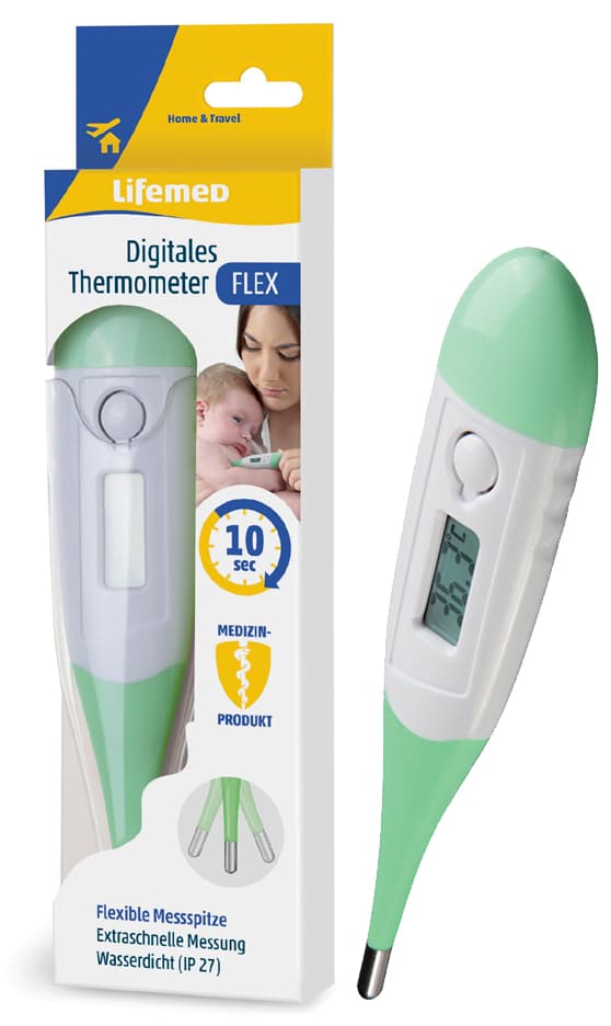Lifemed Fieberthermometer , Flex, , Weiß/Grün