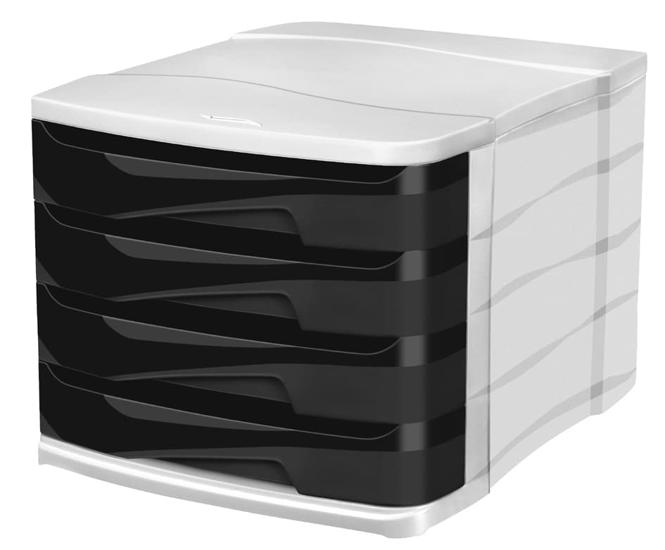 Cep Schubladenbox Ellypse Owa, 4 Schübe, Schwarz