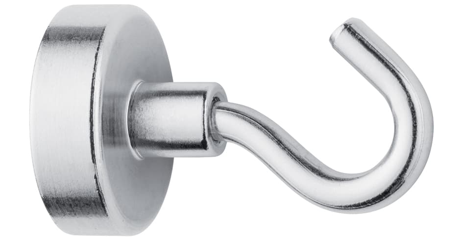 Westcott Hakenmagnet, Silber, Durchmesser: 25 Mm, Rund