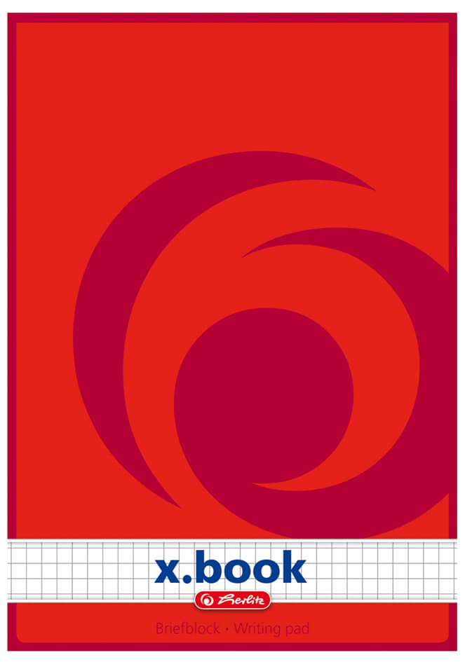 Herlitz Briefblock X.Book, A5, Ungelocht, 50 Blatt, Blanko
