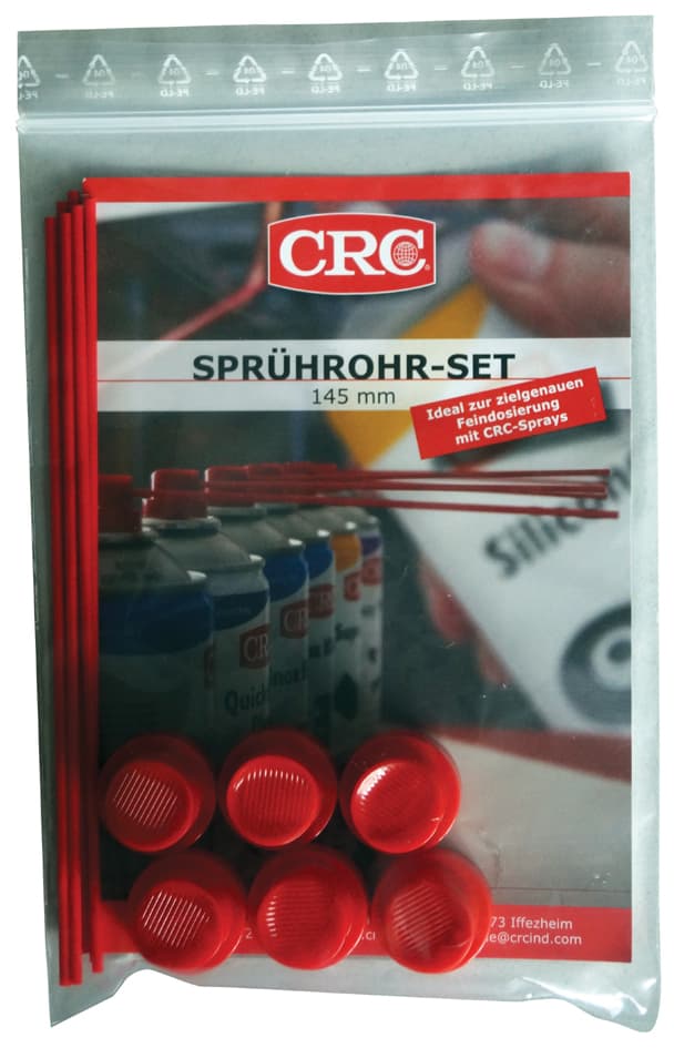 Crc Sprührohr-Set Für Crc Spraydosen, 100 Mm, Rot