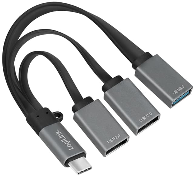 Logilink Usb 3.0 Hub Mit Usb-C 3.1 Gen1 Anschluss, 3-Port