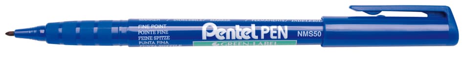 Pentel Permanent-Marker Green-Label Nms50, Blau