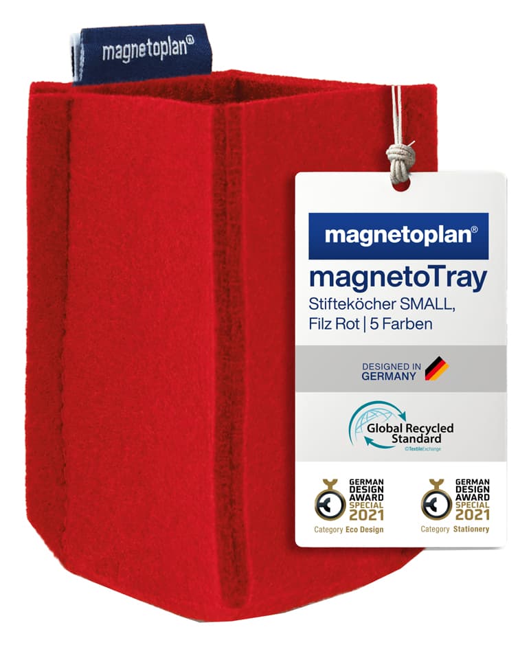 Magnetoplan Stifteköcher Magnetotray, Small, Rot