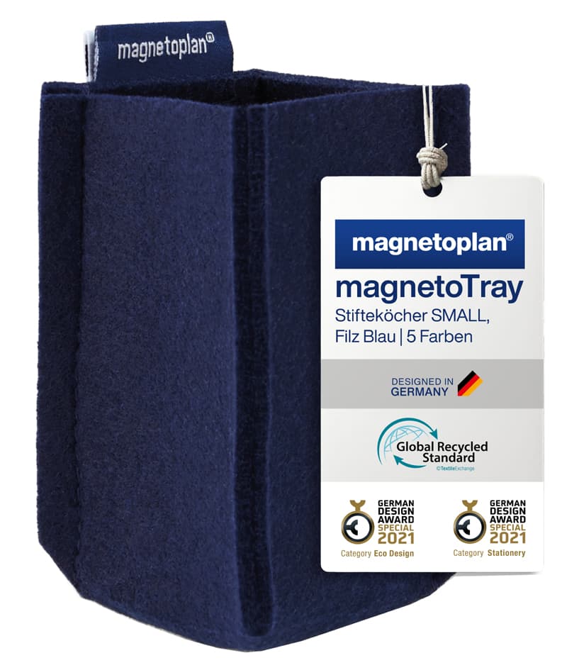 Magnetoplan Stifteköcher Magnetotray, Small, Blau