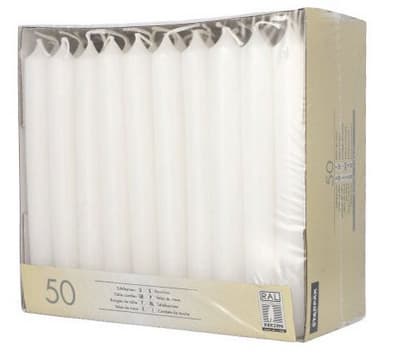 Starpak Tafelkerzen, 21 Mm, Weiß, 50er Pack