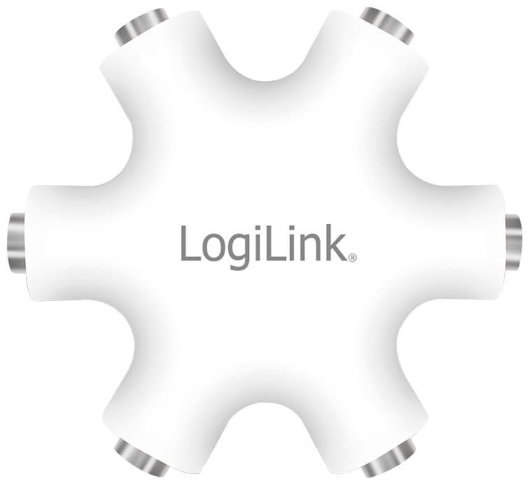 Logilink Audio Splitter Logistar, Weiß